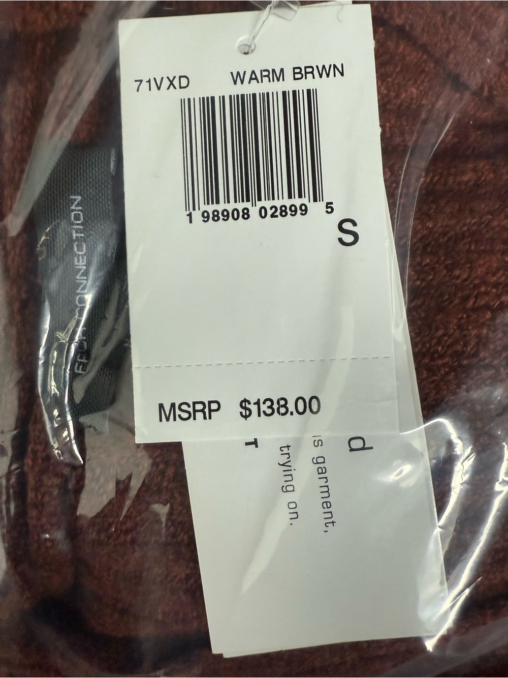 French Connection Knit Cardigan in Warm Brown - Picture 6 of 6